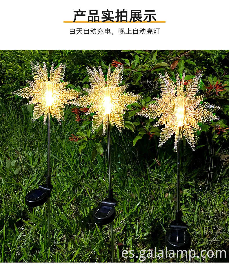 Vibrantes luces del festival LED con energía solar para jardines al aire libre